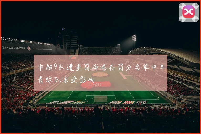 中超9队遭重罚海港在罚分名单中年青球队未受影响
